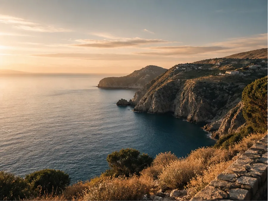 Coast at dusk